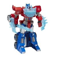 Transformers Toys Bumblebee Cyberverse Adventures Dinobots Unite Roll N’ Change Optimus Prime Push-to-Convert Action Figure, 6 and Up, 10-inch