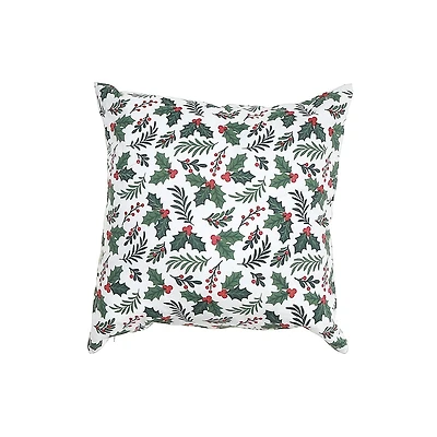 Coussin En Coton Fusionné Holly Et Ivy - Lot De 2