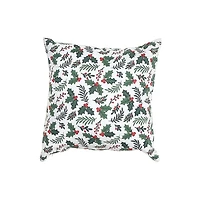 Coussin En Coton Fusionné Holly Et Ivy - Lot De 2