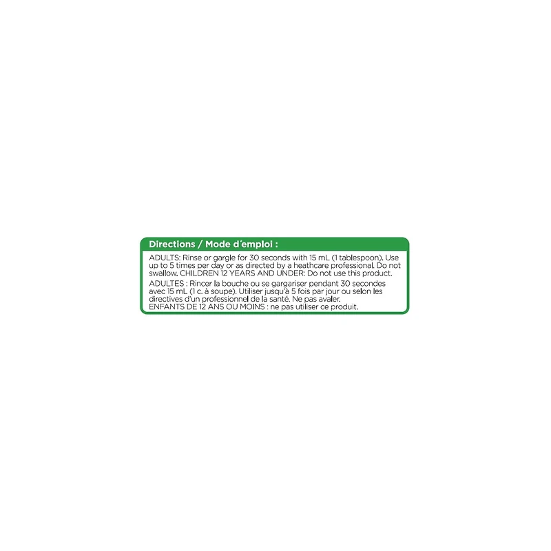 Rince-bouche pour bouche sèche saveur de menthe Equate Rince-bouche pour bouche sèche 1L