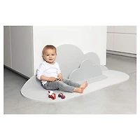 Quut - Tapis de Jeu Tête dans les Nuages - Gris Perle - Grand - Forme Poétique Ludique - Couleurs Apaisantes - Doux et Sûr - De Temps sur le Ventre à Coin Lecture Confortable - Parfait pour Souvenirs