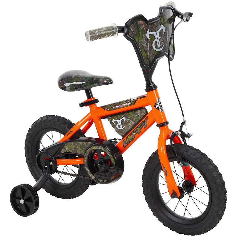 Vélo True Timber de 12 po, pour garçons Orange, par Huffy