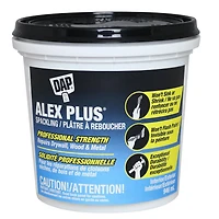 DAP Canada Alex plus Spackling 237ml, Professional Strength.Repairs Drywall, Wood&Metal