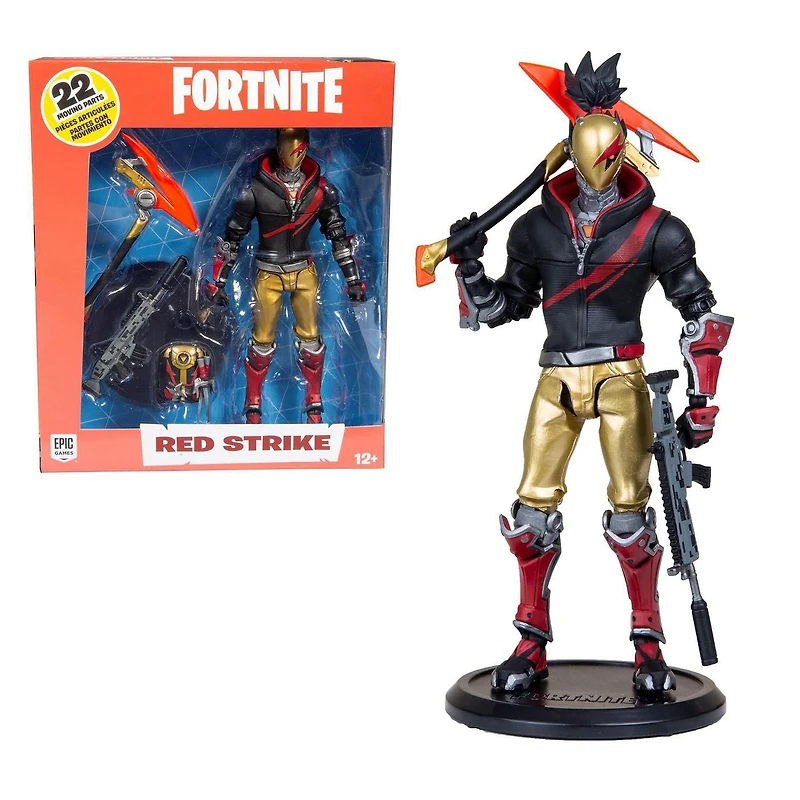 McFarlane - Fortnite - Figurine de 18 cm - Red Strike (Attaque Rouge)