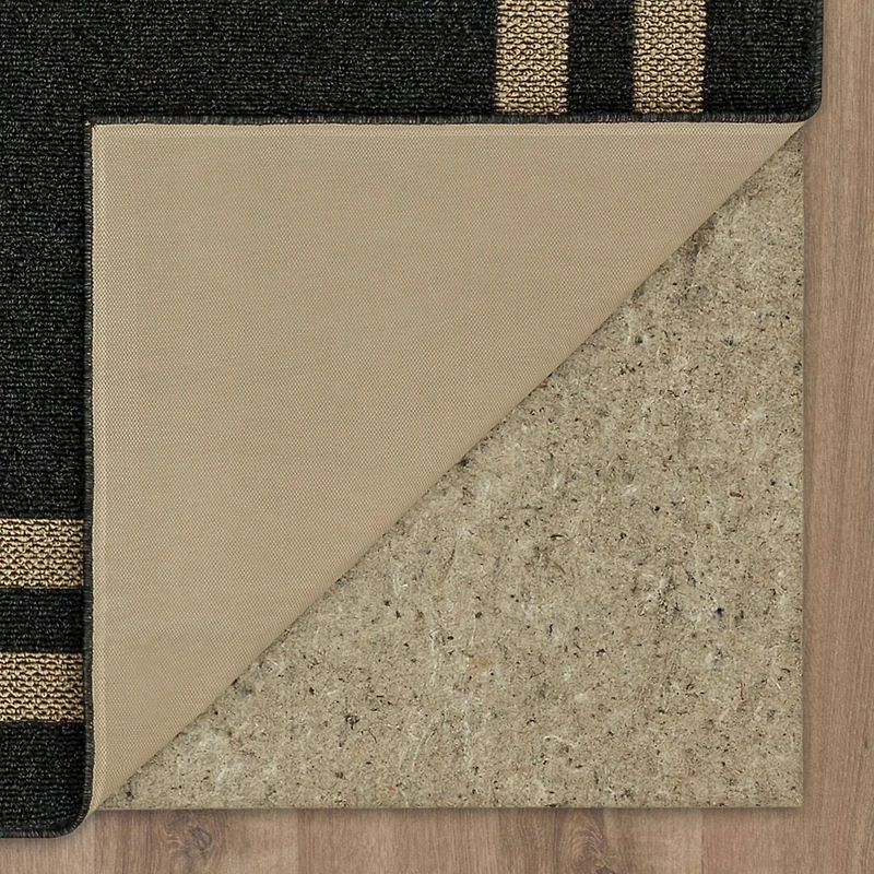 Mohawk Home Hall Border Near Black/Tan Tufted Polyester Area Rug