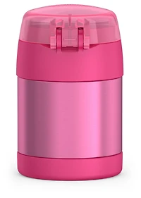 Thermos Stainless Steel Vacuum Insulated FUNtainer Food Jar with Snack Top, 295ml, Pink