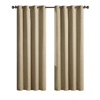 Better Homes & Gardens Linen Grommet Blackout Curtain Panel, 50" x 84