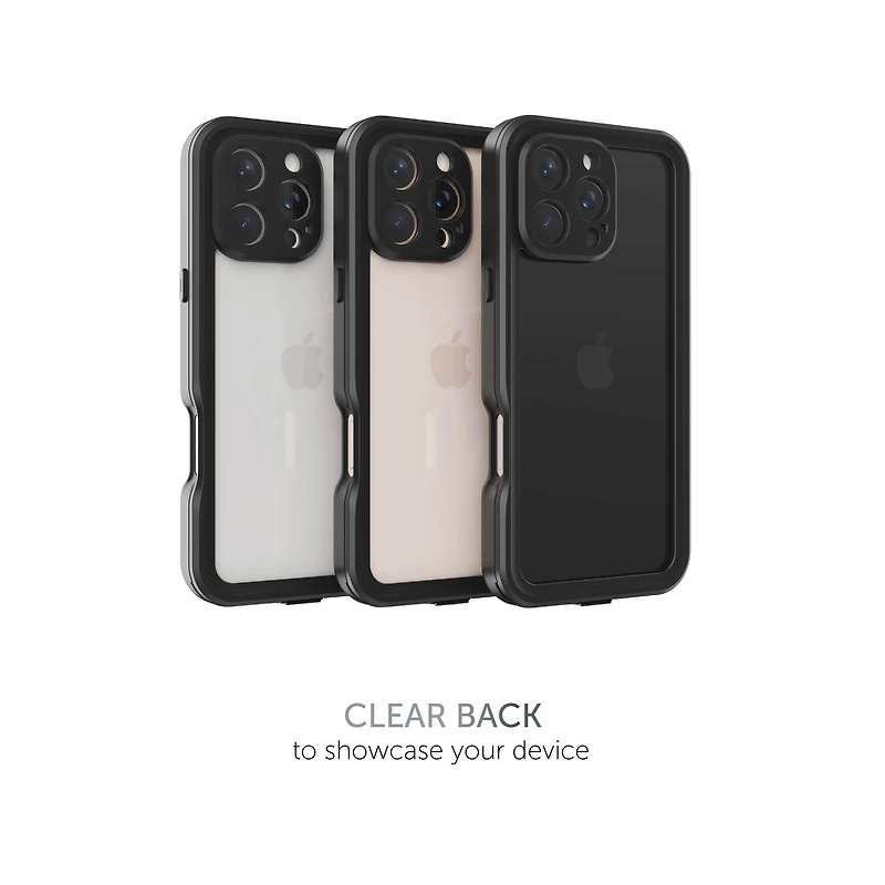 Coque étanche Body Glove Tidal pour iPhone 16 Pro Max - Noir/Transparent