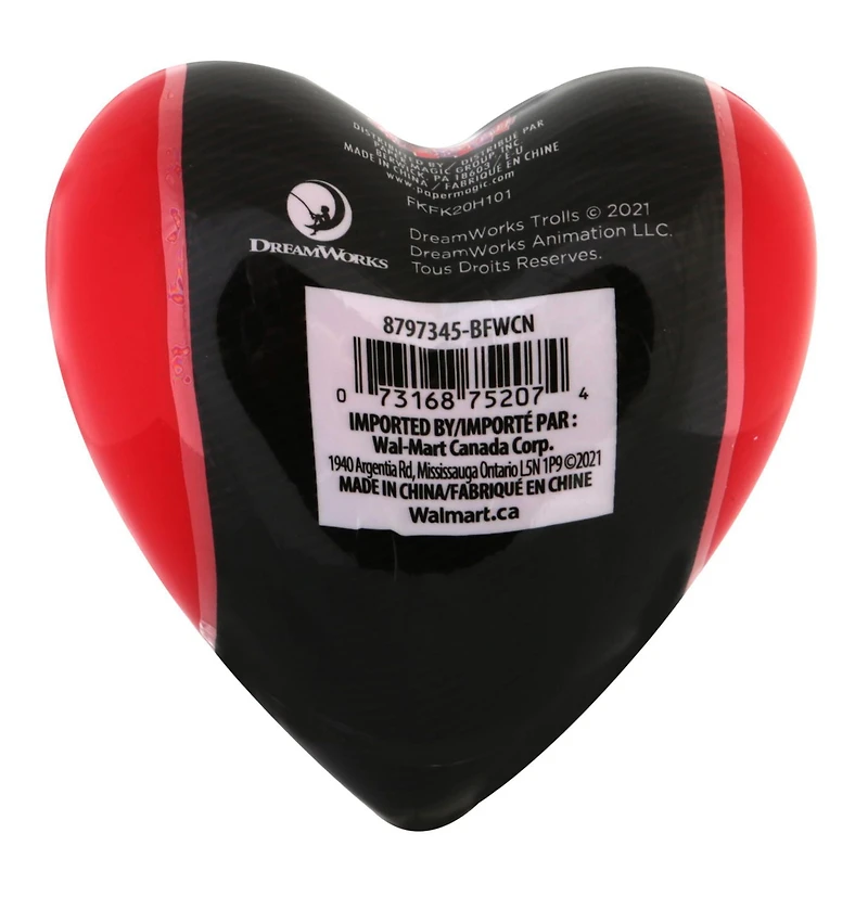 40ct autocollant coeur - Trolls