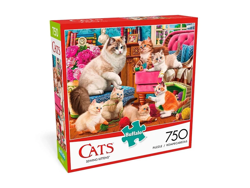 Buffalo Games Cats Series Sewing Kittens 750 Piece Jigsaw Puzzle