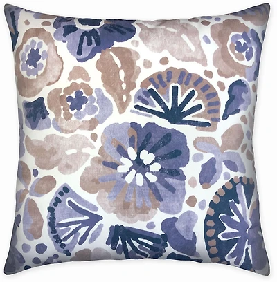 hometrends Waterflower Denim Decorative Pillow