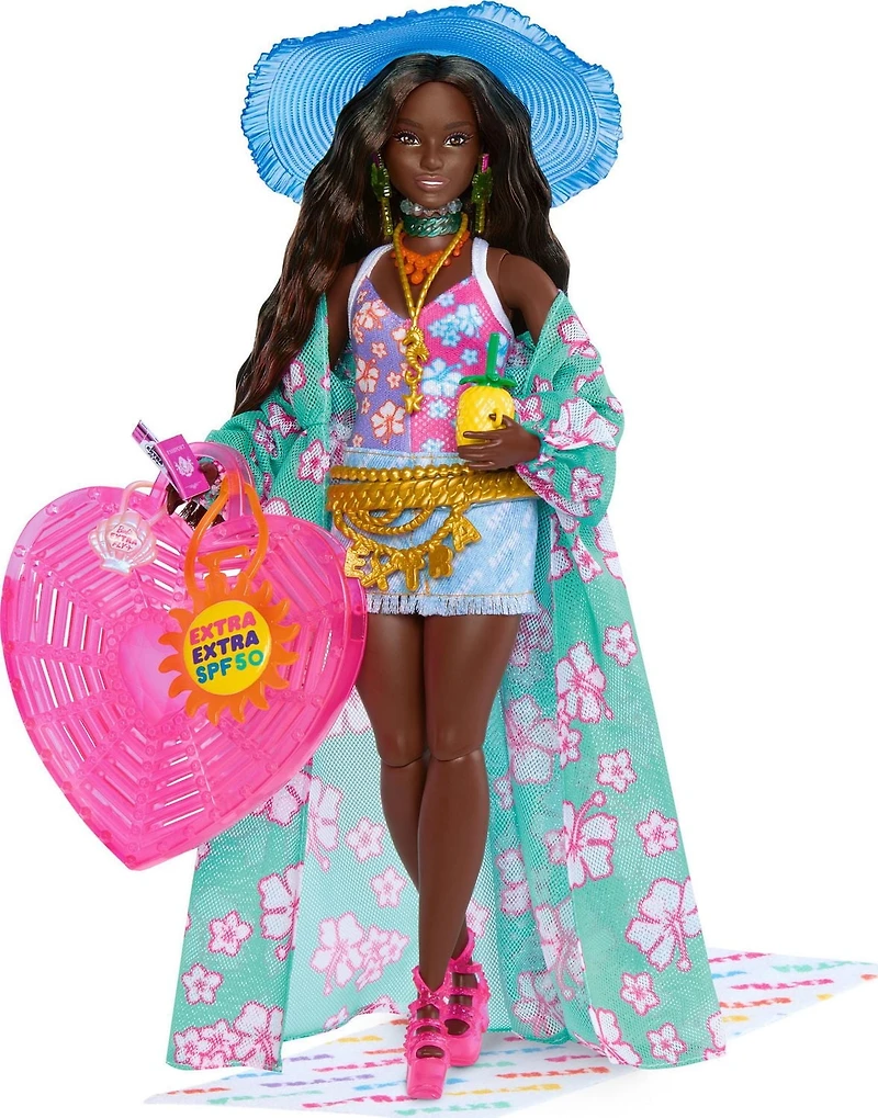 Travel Barbie Doll with Beach Fashion, Barbie Extra Fly