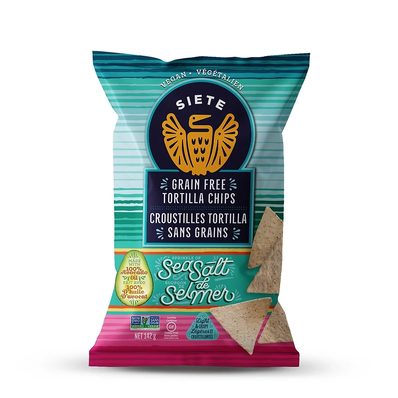 Grain Free Tortilla Chips - Sea Salt, 142g