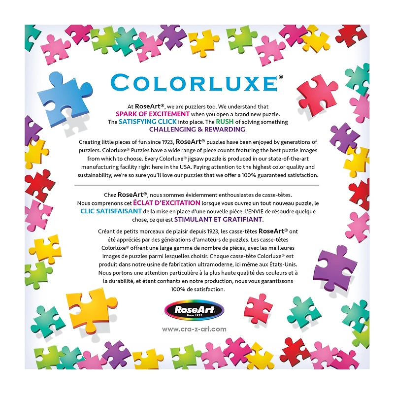 RoseArt - Colorluxe 500 pièces -fête de chat- Puzzle emboîtable pour adulte