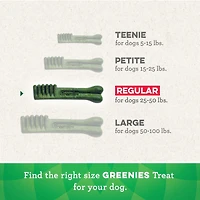 Gâteries dentaires naturelles pour chiens adultes Greenies Frais format MOYEN 12 Gâteries