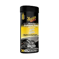 Meguiar's® Supreme Shine™ Protectant Wipes G4000C,  18 x 20 cm, 30 Wipes/Pack