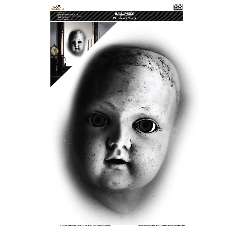 Way to Celebrate Baby Face Window Cling