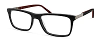Phat Farm Mens Prescription Eyeglasses,  Hv704, Black Red, 58-18-150