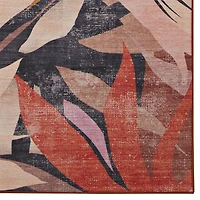 Outdoor Washable Seagrove Orange & Cream 7' x 9' Area Rug