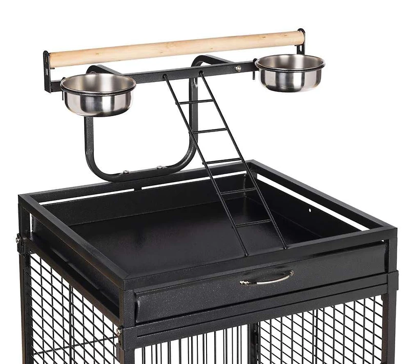 Prevue Select Wrought Iron Bird Cage, Black