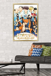 Haikyu!! - Key Art 2 Wall Poster, 22.375" x 34" Framed