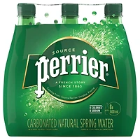 PERRIER Eau gazéifiée – bouteille en plastique, 6 x 500 ml 6 x 500mL Bouteilles