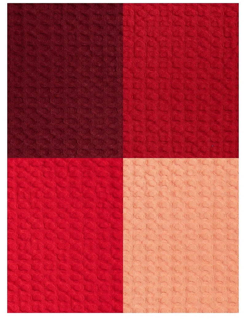 Mainstays 4 Pieces, Waffle Dishcloths, Red, 4 PACK WAFFLE DISH CLOTH