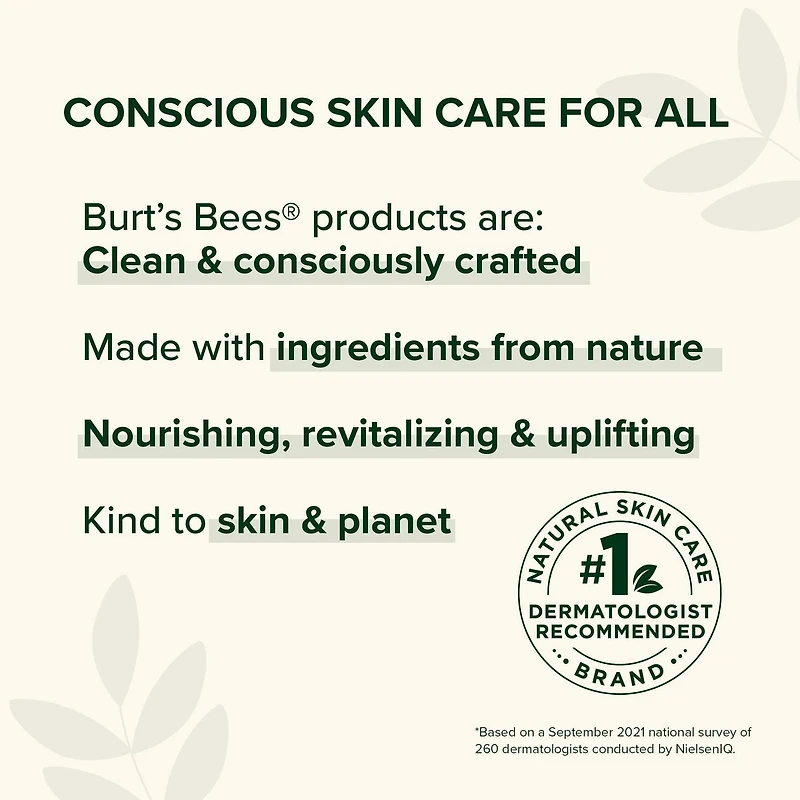 Burt's Bees® Renewal Refining Facial Cleanser with Bakuchiol Natural Retinol, Alternative
