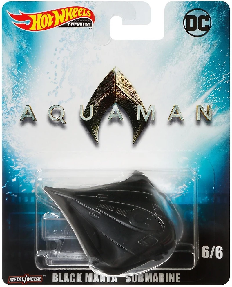 Hot Wheels Aquaman Véhicule Sous-marin Black Manta