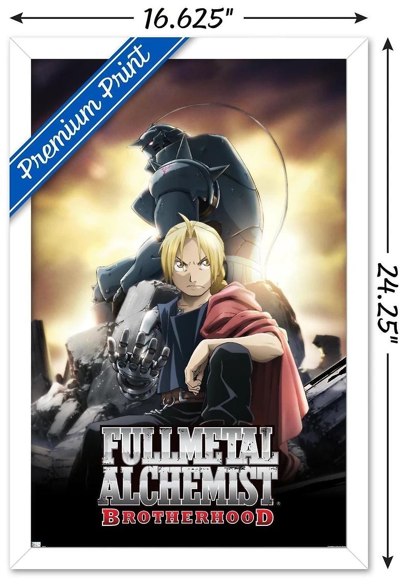 Fullmetal Alchemist: Brotherhood - Key Art 1 Wall Poster, 22.375" x 34"