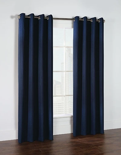 Ballard pair de rideaux à oeillets 100% opaques par Thermaplus - 52 po x 95 po, marin
