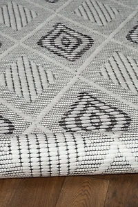 Tapis d'appoint Mirage Marko crème et gris de 3 pi x 5 pi