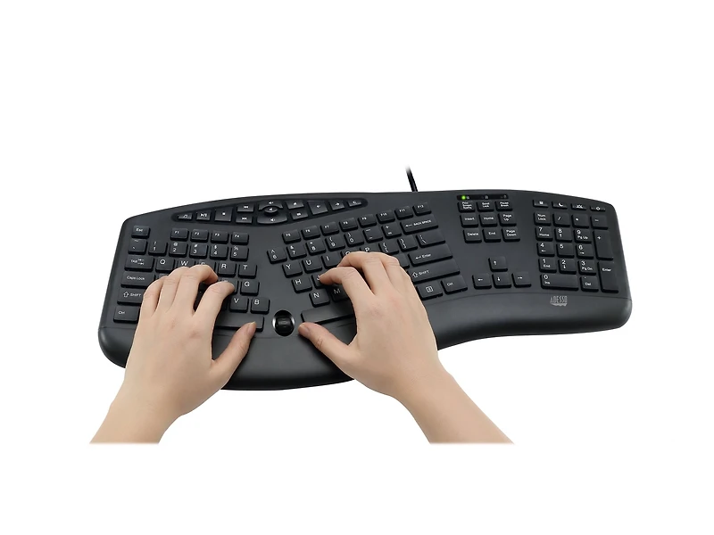 Clavier ergonomique de bureau Adesso, français canadien