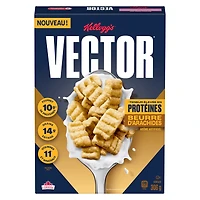 Céréales Kellogg’s® Vector® Croustillant au beurre d’arachide à teneur élevée en protéines 306 g Céréales Kellogg’s® Vector® Croustillant au beurre d’arachide à teneur élevée en protéines, 306g