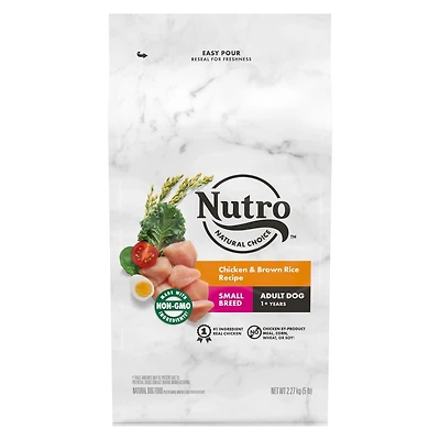 Nourriture sèche pour chiens adultes Nutro Natural Choice Recette avec poulet et riz brun 2,27 kg