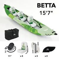 Aqua Marina 2022 BETTA-475 Recreational 3-Person Kayak/Canoe