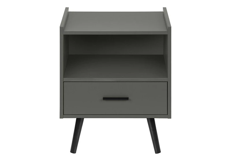 Monarch Specialties Table D'appoint, Table D'appoint, Bout, Tiroir De Rangement, Table De Nuit, Chambre À Coucher, Salon, Stratifié Blanc, Contemporain, Moderne