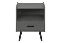 Monarch Specialties  Table D'appoint, Table D'appoint, Bout, Tiroir De Rangement, Table De Nuit, Chambre À Coucher, Salon, Stratifié Blanc, Contemporain, Moderne