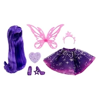 Poupée fée MGA's Dream EllaMC Color Change SurpriseMC série Céleste – AriaMC fée violette inspirée des étoiles