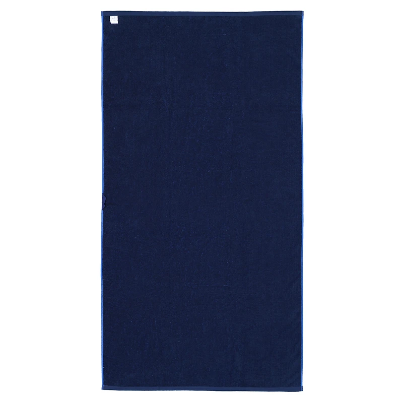 Mainstays Solid Reversible Beach Towel, Cobalt/Blue, 1 Piece, 36" x 72"