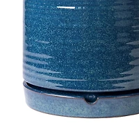 Better Homes & Gardens 6" Ceramic Round Planter Pot-Teal, Flower pot