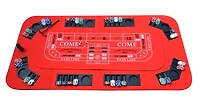 No Limit 3-in-1 Portable Casino Tabletop for Poker, Blackjack, and Craps