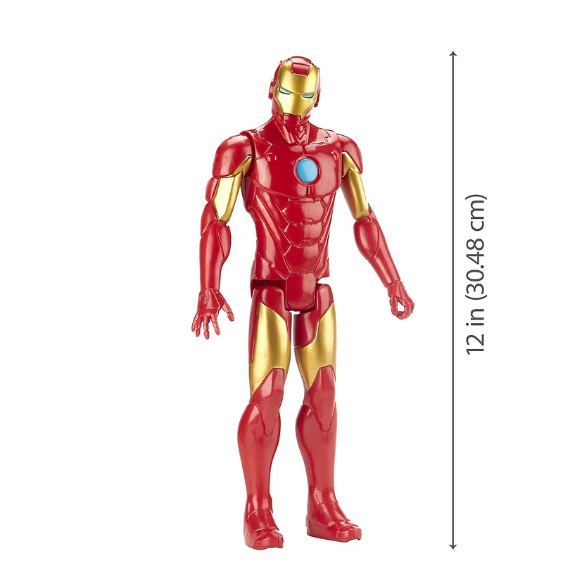 Marvel Avengers Titan Hero Series Iron Man Action Figure, 12-Inch Toy, Inspired By Marvel Universe, For Kids Ages 4 And Up, À partir de 4 ans
