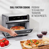 Chefman Toast-Air Fryer + Four, Acier inoxydable, 20 Litres