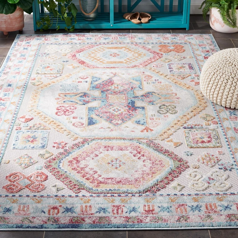 SAFAVIEH Cabana Clark Medallion Indoor/Outdoor Area Rug