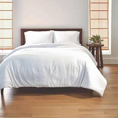 BH&G 3PC COMFORTER SET KING ARCTIC WHITE, 1 comforter 2 sham