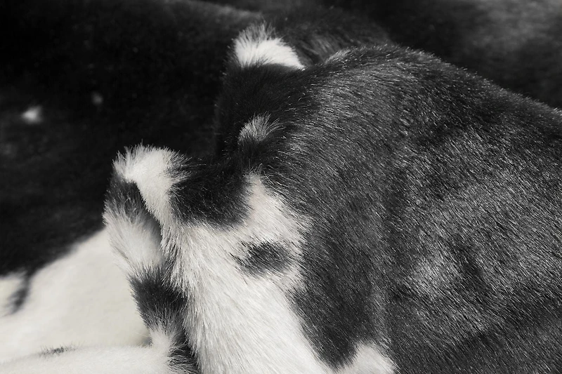 H-Luxe Faux Fur Cowhide Rug