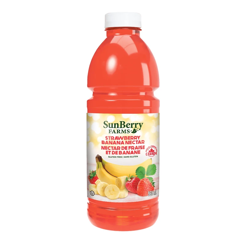 SunBerry Farms Strawberry Banana Nectar, 960 ml, Volume/Quantity - 960ml/1