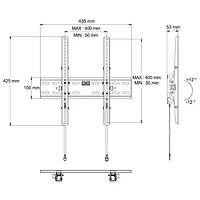 blackweb Tilting TV Tilting Wall Mount for 19 in. to 50 in. TV's (Black)