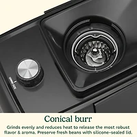 Cuisinart Moulin à fraise conique pour expresso et café, 35 réglages de moulu, 1 à 14 tasses